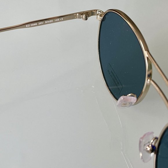 Ermenegildo Zegna Gold Metal Round Sunglasses - Picture 4 of 8
